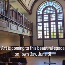 Winchester Room, site of the Winchester Artists Town Day Exhibit