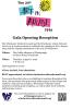 Flier for Art in August Opening Reception