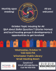 Flier for October Network Connections: Housing for All